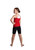 IceDress - Two-color Figure Skating Cami Top (Red and White)