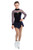 Elite Xpression - Classic Navy Velvet Dress Beaded Dress