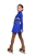 IceDress Figure Skating Dress - Thermal - "Delight" (Corndlower with Silver and Rhinestone Applique)