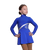 IceDress Figure Skating Dress - Thermal - "Delight" (Corndlower with Silver and Rhinestone Applique)