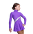 IceDress Figure Skating Dress - Thermal - "Delight" (Purple with Silver and Rhinestone Applique)