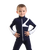 IceDress - Thermal Figure Skating  Outfit - "Turbo" (Dark Blue with White) for Boys