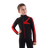 IceDress - Thermal Figure Skating  Outfit - "Turbo" (Black with Red) for Boys