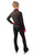 IceDress Figure Skating Jacket -Todes(Black with Raspberry Line)