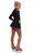 IceDress Figure Skating Dress-Thermal -  Lasso(Black with Purple)