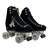 Riedell Quad Roller Skates - Panther Black Suede Size 5 Only (Refurbished)