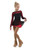 IceDress Figure Skating Dress - Thermal - Harmony (Black with Hot Coral)