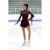 Jerry's Ice Skating Dress - 596 Crystal Fanfare Dress - Burgundy