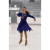 Jerry's Ice Skating Dress - 209 Rhinestone Rhumba Dress - Cobalt Blue