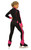 IceDress Figure Skating Outfit - Thermal -Bracket (Black with Fuchsia Line)