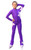 IceDress Figure Skating Outfit - Thermal - Star (Purple with White)