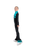 Special Deal -IceDress - Thermal Ice Skating  Outfit - "Rays" (Size CXS, Black with Mint)