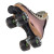 Atom Quad Outdoor Roller Skates - Flex Nylon Women's Outdoor Package (Gunmetal)