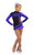 IceDress Figure Skating Dress-Thermal -  Avangard (Black with Cornflower)