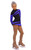 IceDress Figure Skating Dress-Thermal -  Avangard (Black with Cornflower)