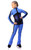 IceDress Figure Skating Outfit - Thermal - Jump (Blue with Black stripes)