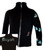 Aqua Spiral Hearts Rhinestones Personalized Figure Skating Jacket