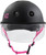 S1 Visor Lifer Helmet - Black Matte w/ Pink Straps and Clear Visor