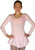ChloeNoel DLP728  Plain Solid Sanded Poly Spandex Dress Light Solid Pink w/ Ribbon Skate Flakes