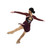Jerry's Ice Skating Dress - Aurora AA025 Ice Deco Dress  Wine/Blush