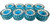  Riedell Skates Radar Energy 57mm Outdoor Skate Wheels (Refurbished, Clear Blue,Set of 8)