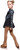 IceDress Figure Skating Dress - Thermal - Charm (Black with Pale Blue)