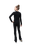 Special Deal - IceDress - Thermal Figure Skating  Outfit - "Alexandra" (Black with Black Rhinestones, Size  CS)