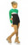 IceDress Figure Skating Dress - Thermal - Todes (Green, Black and White)