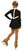 IceDress Figure Skating Outfit - Thermal - Arabesque (Black and White)