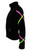 Criss Cross Fleece Ice Skating Jacket  Pink/ Lime XJ711 3rd view