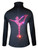 Figure Skating Jacket by Ice Fire - Pink Crystals Chinese Spiral  applique