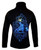 Black Jacket with blue crystals "Skate & Ornament" applique