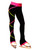 Criss Cross Poly Spandex Ice Skating Pants Pink/Lime XP111
