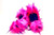 Crazy Fur Soakers CF02 - Hot Pink and Purple Crazy Fur