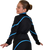 ChloeNoel J76 Heavy Poly Spandex Pipings Swirl Figure Skating Jacket 7th view