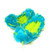 Figure Skating Furry Soakers CF02T - Turquoise and Lime