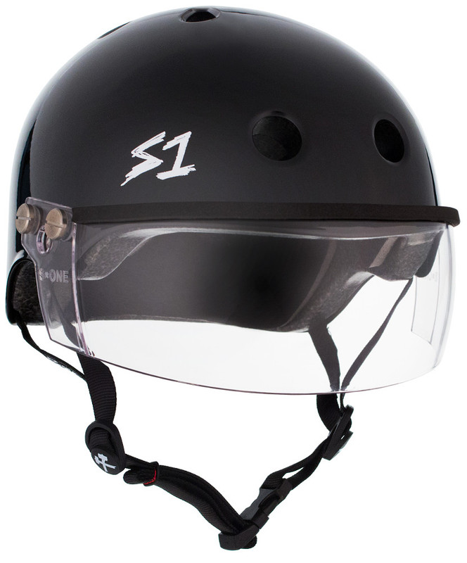 S1 Lifer Visor Helmet - Black Gloss