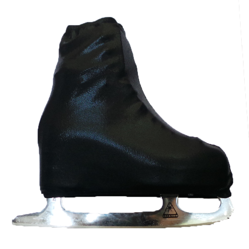 Metallic Figure Skating Boot Covers by Kami-So - Metallic - Black