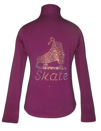 Purple Jacket with Skate applique