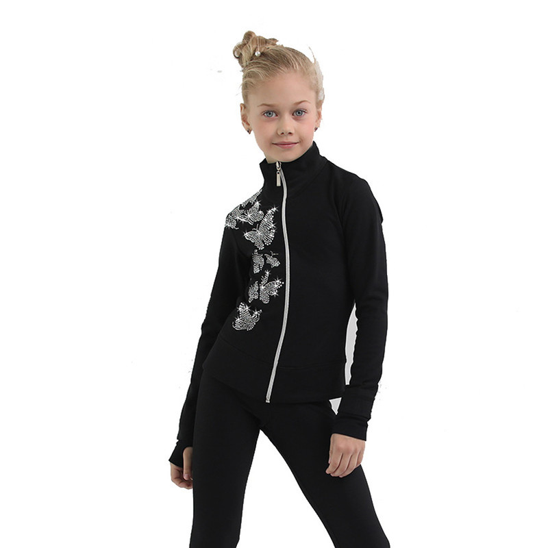 IceDress Figure Skating Jacket - Thermal - Fairy Tale (Black)