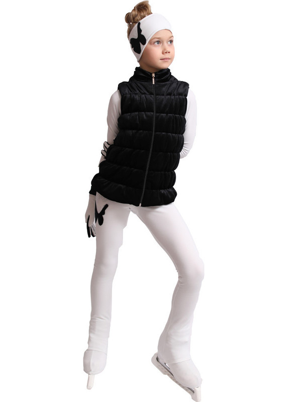 IceDress Figure Skating Vest - Thermal - Velvet (Black)