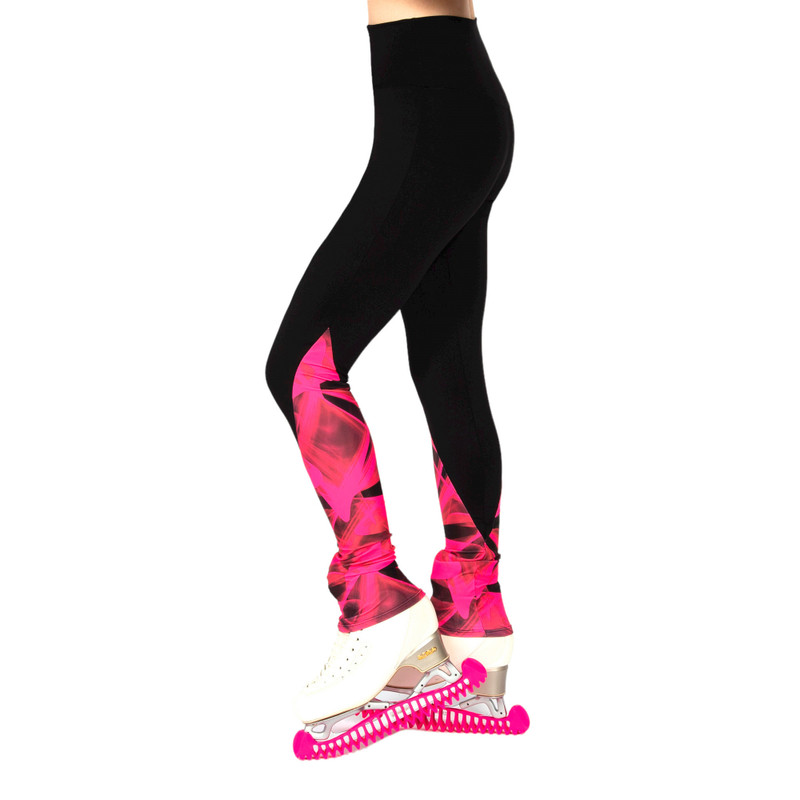 Jerry's S161 Pink Paradigm Inset Figure Skating Legging