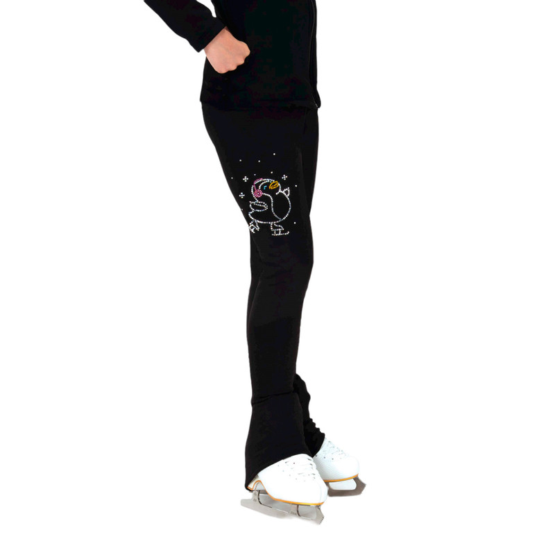 Jerry's S170 Figure Skating Critter Crystal Legging - Skating Penguin