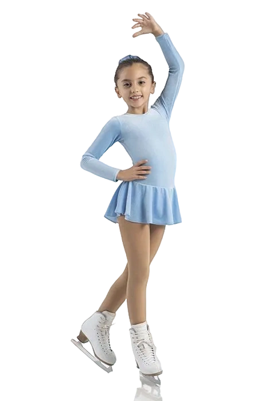 Mondor Born to Skate Glitter Figure Skating Dress 2711 - Blue Ice