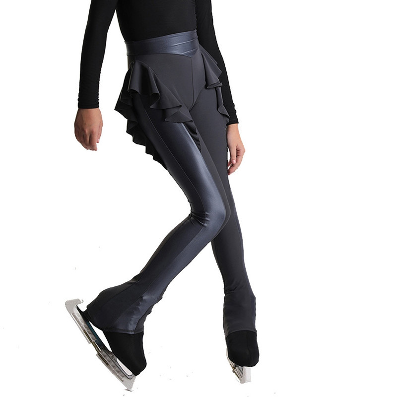 IceDress -Figure Skating Thermal Figure Skating Pants - Galaxy (Grey)