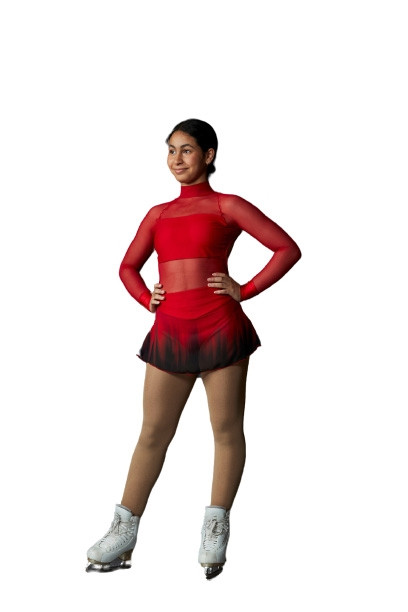 Elite Xpression - Crop Top Red Dress Size : 10-12