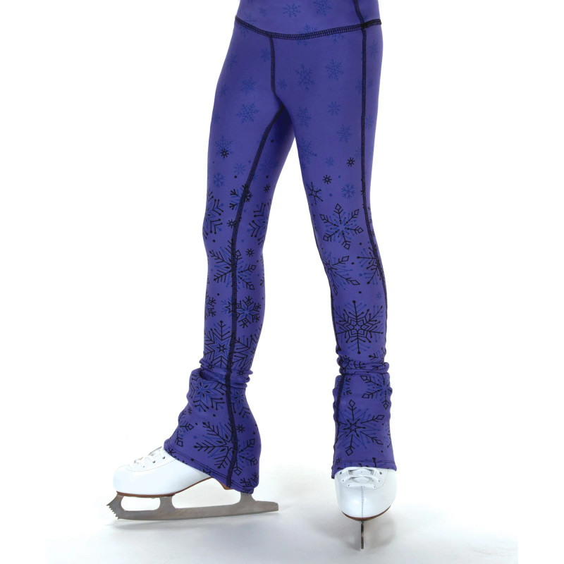 Jerry's S122 Snow Fleece Print Leggings - Purple
