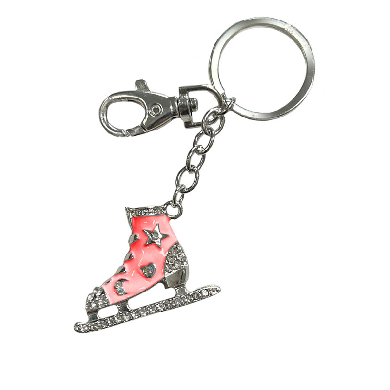 Kami So Crystal Skate Key Chain (Pink)