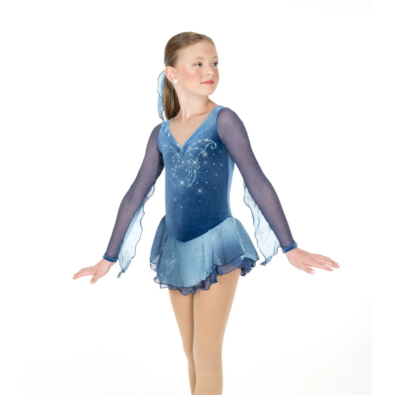 Jerry's Ice Skating Dress -Aurora AJ361 Butterfly Blue Dress