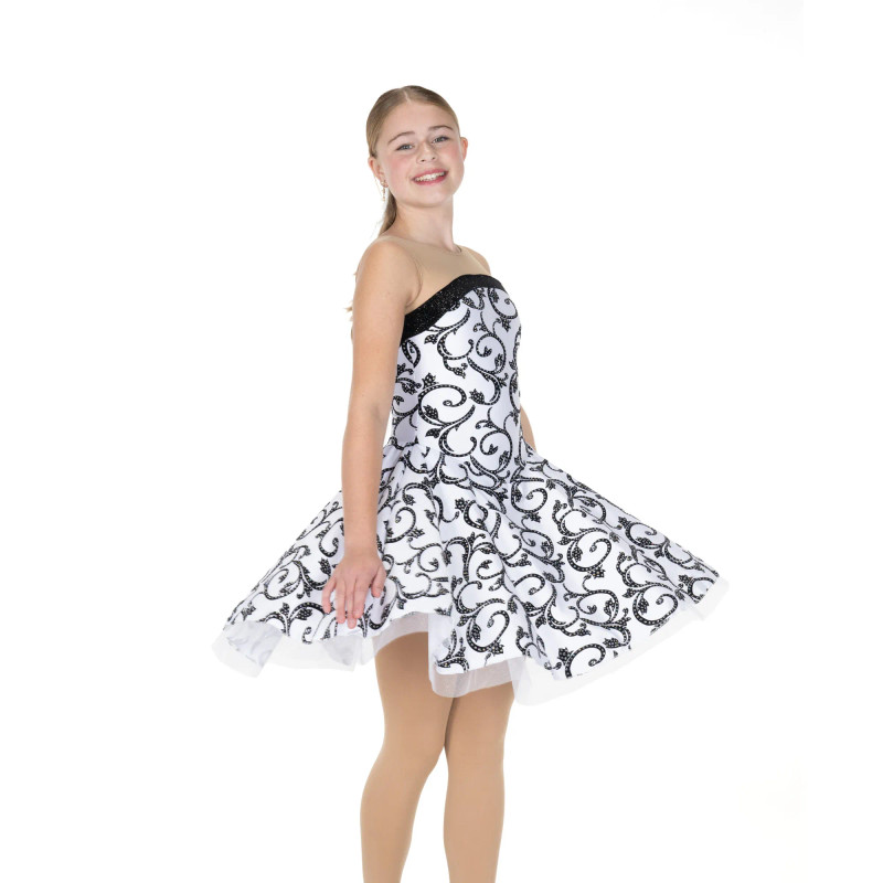 Jerry's Ice Skating Dress - 120 Swishy Swing Dress - White